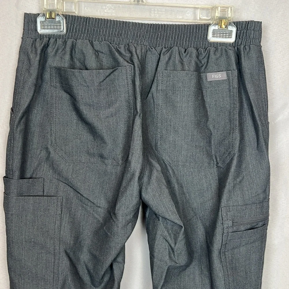 Figs Yola Technical Collection Graphite Teal drawstring skinny scrub siz… - Picture 7 of 12